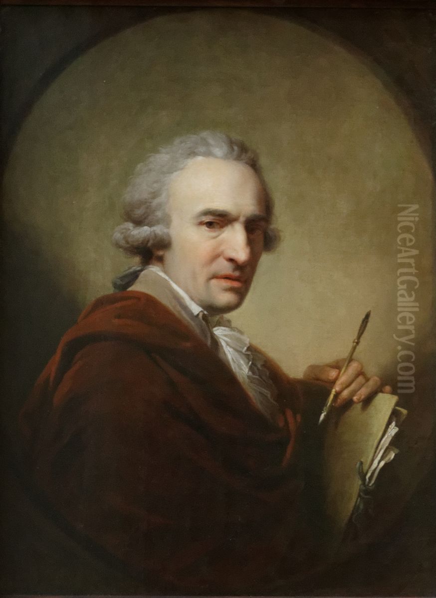 Portrait of the Architect La Tour Oil Painting by Johann Baptist von Lampi the Elder
