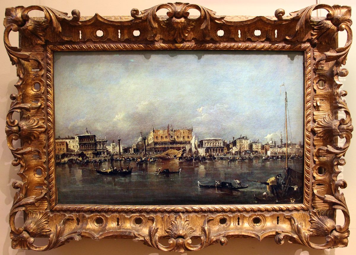 The Doge's Palace from the Bacino di San Marco Oil Painting by Francesco Guardi