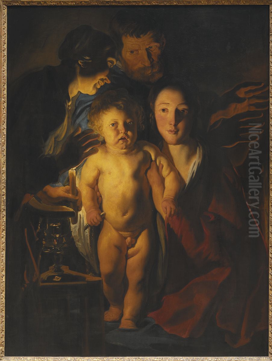 The Holy Family Oil Painting by Jacob Jordaens