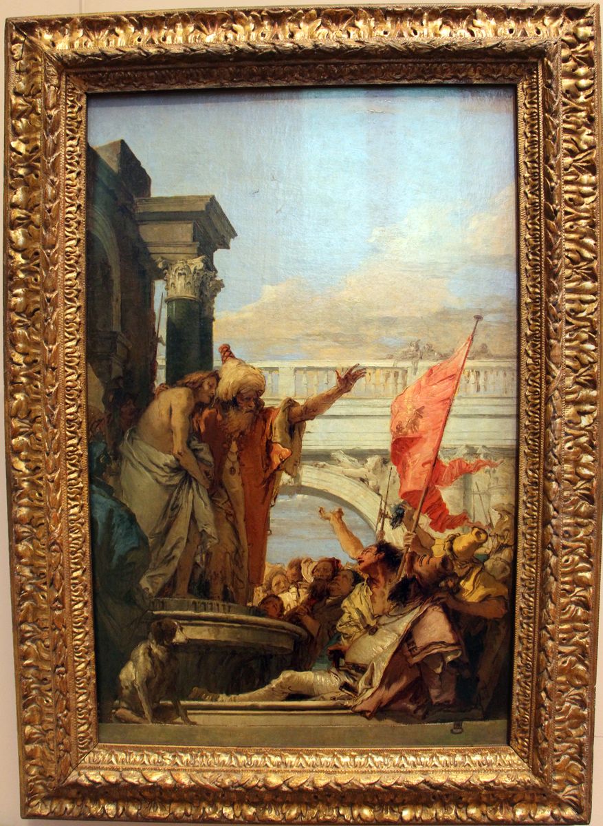 Pilate presentant le Christ a la foule des Juifs (Ecce Homo) Oil Painting by Giovanni Battista Tiepolo