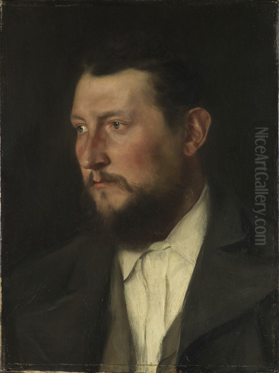 The Chemist J Jais Oil Painting by Wilhelm Leibl