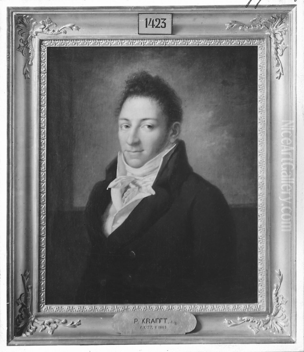 Mr D.M. Lamm, Merchant Oil Painting by Per Krafft the Younger