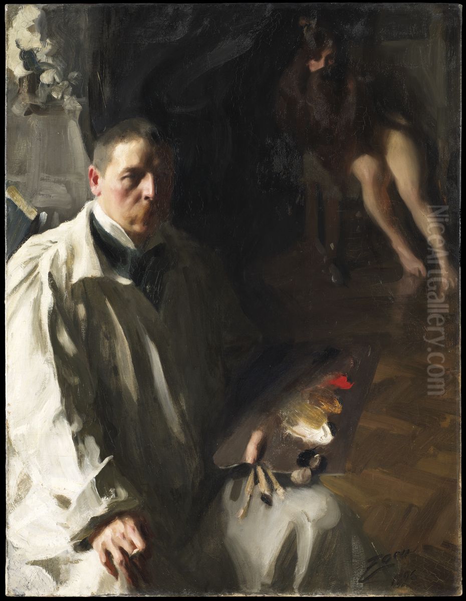 Self-portrait Oil Painting by Anders Zorn