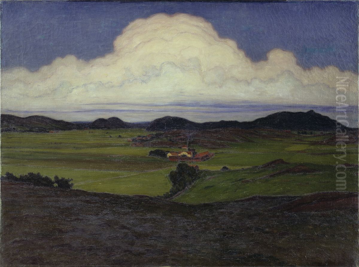 Hoga Valley, Tjorn Oil Painting by Karl Nordstrom