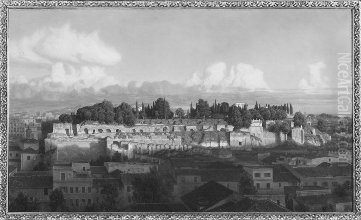 Romersk afton. Motiv fran Palatinen Oil Painting by Henrik Jespersen