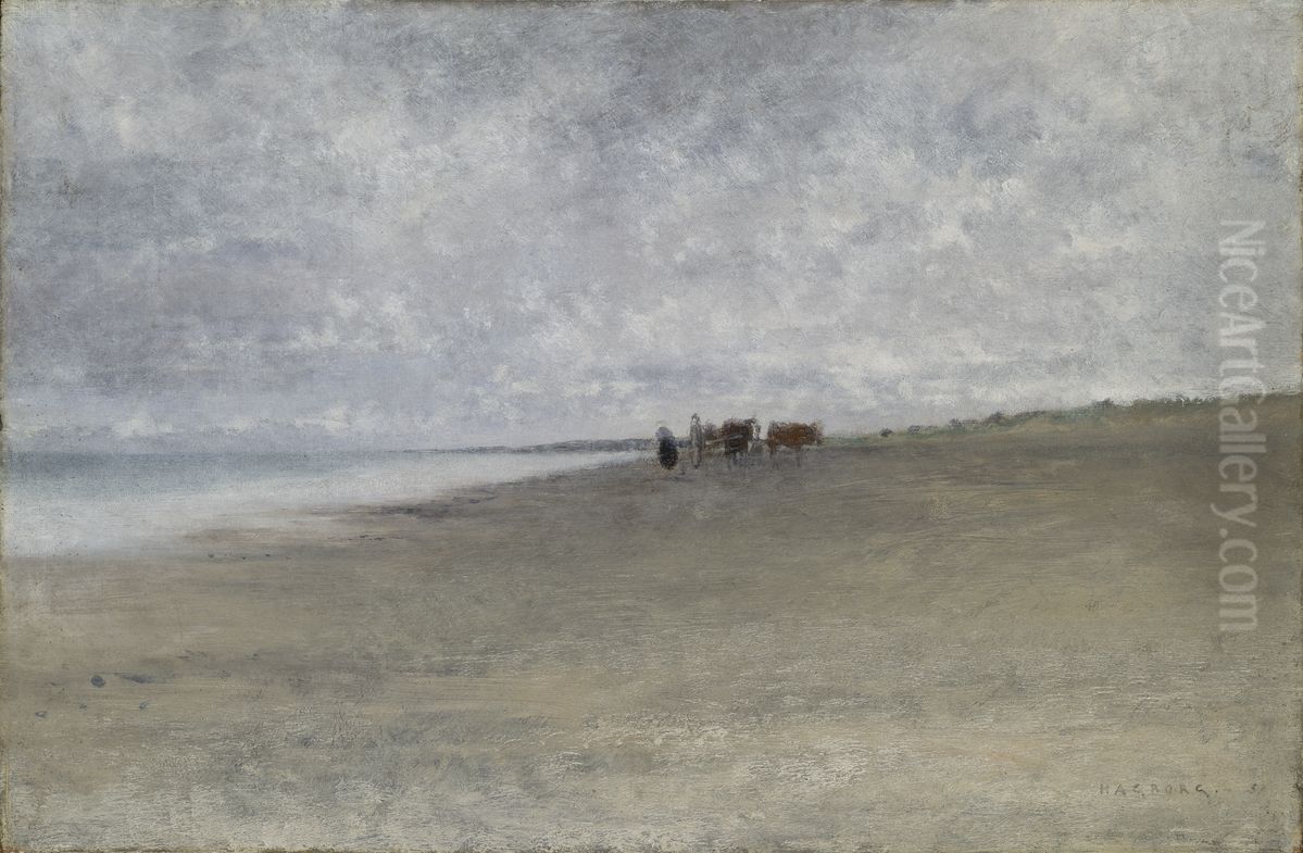 Gradis vid havet Oil Painting by August Hagborg