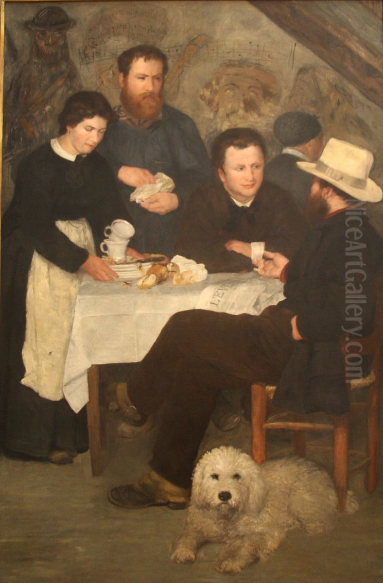 Mother Anthony's Tavern Oil Painting by Pierre Auguste Renoir