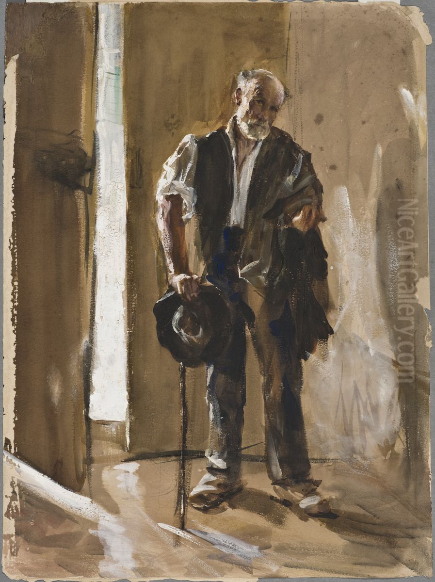 Spansk tiggare Oil Painting by Ernst Josephson