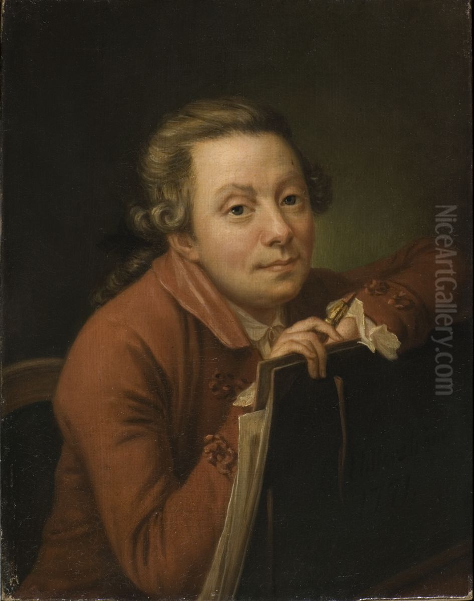 Selfportrait Oil Painting by Pehr Hillestrom