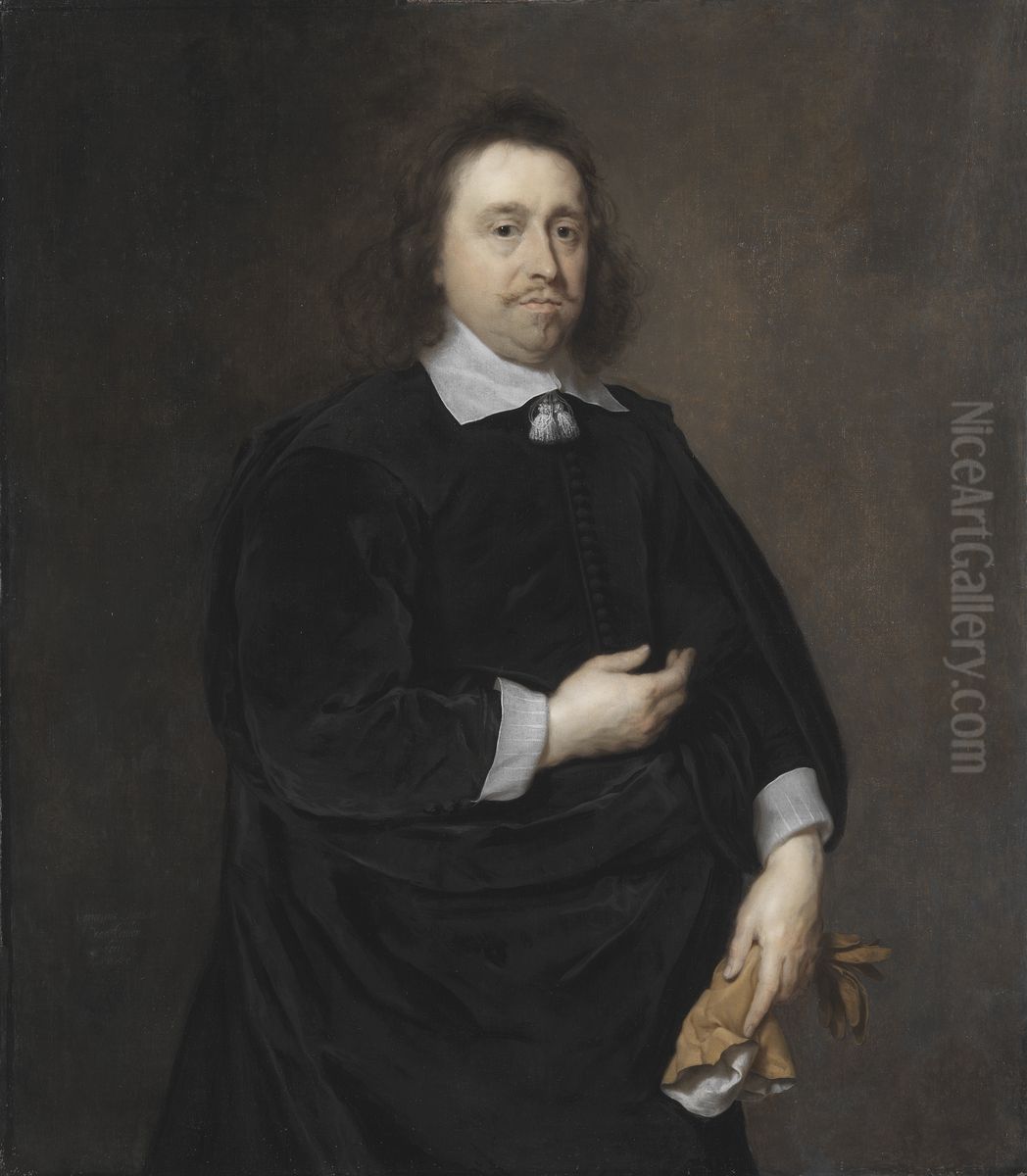 Antoine Charles Parmentier Oil Painting by Cornelis Janssens van Ceulen