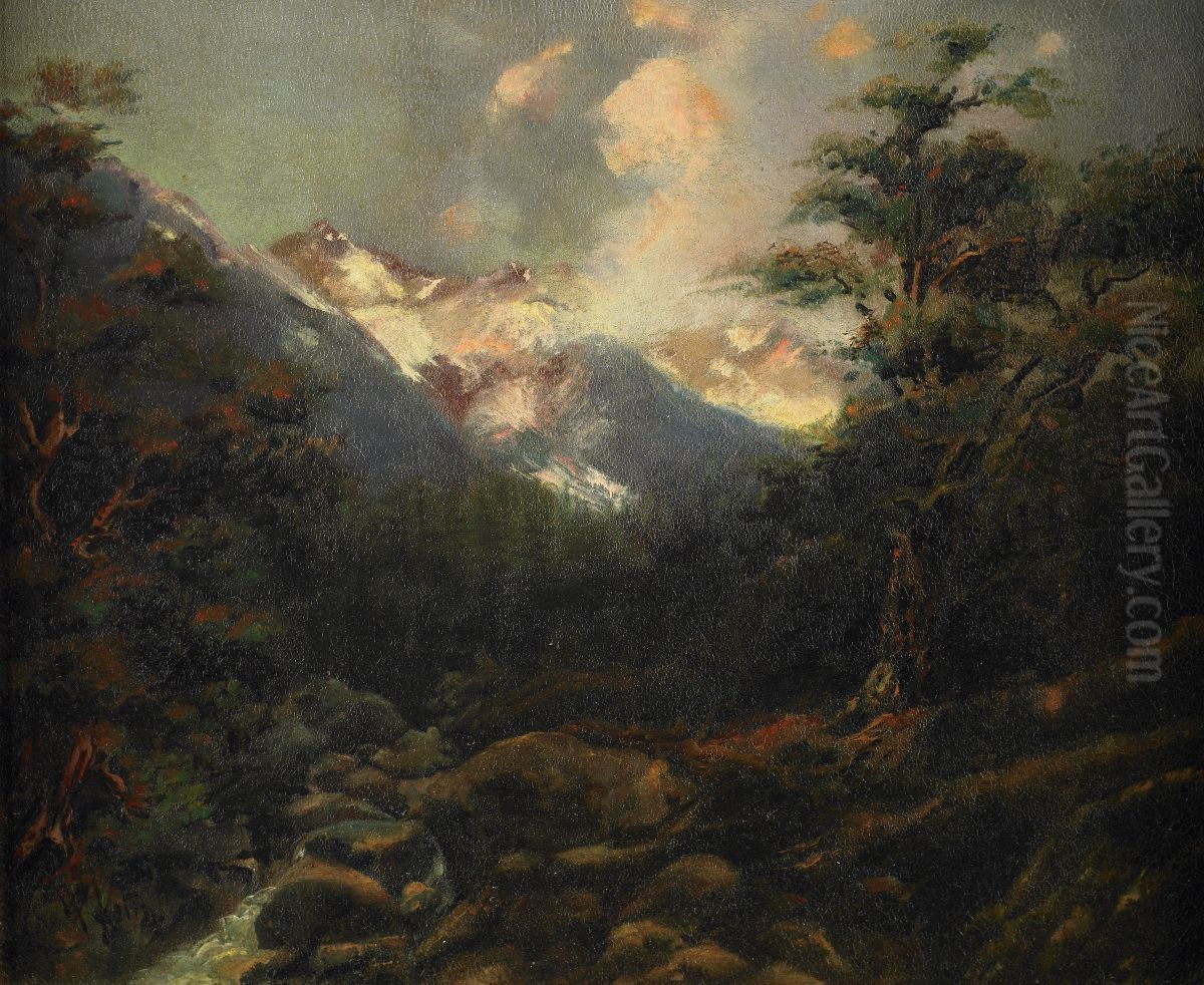 Sierra Storm Oil Painting by William Keith