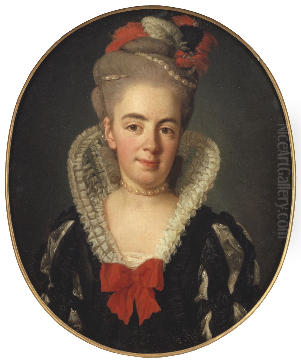 Anna Charlotta Stapelmohr, 1754-1791, g Schroderheim Oil Painting by Per Krafft the Elder