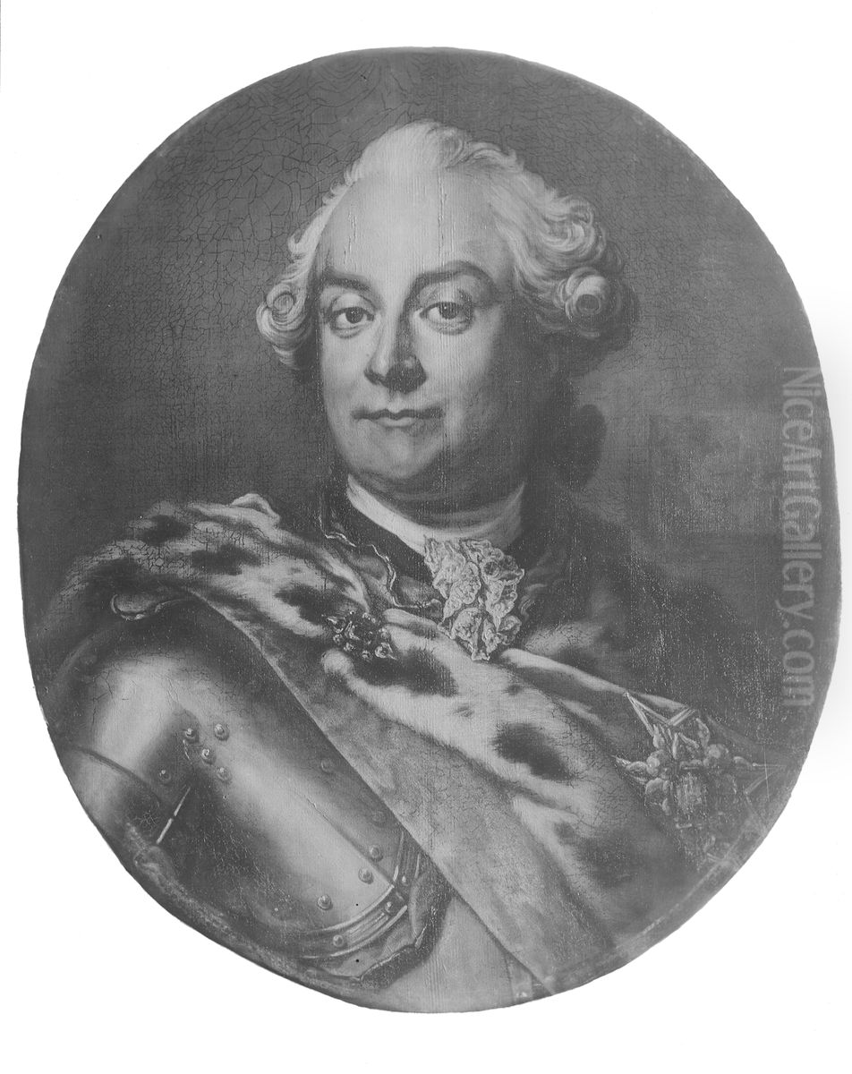 Fredrik Axel von Fersen, 1719-1794, greve Oil Painting by Gustaf Lundberg