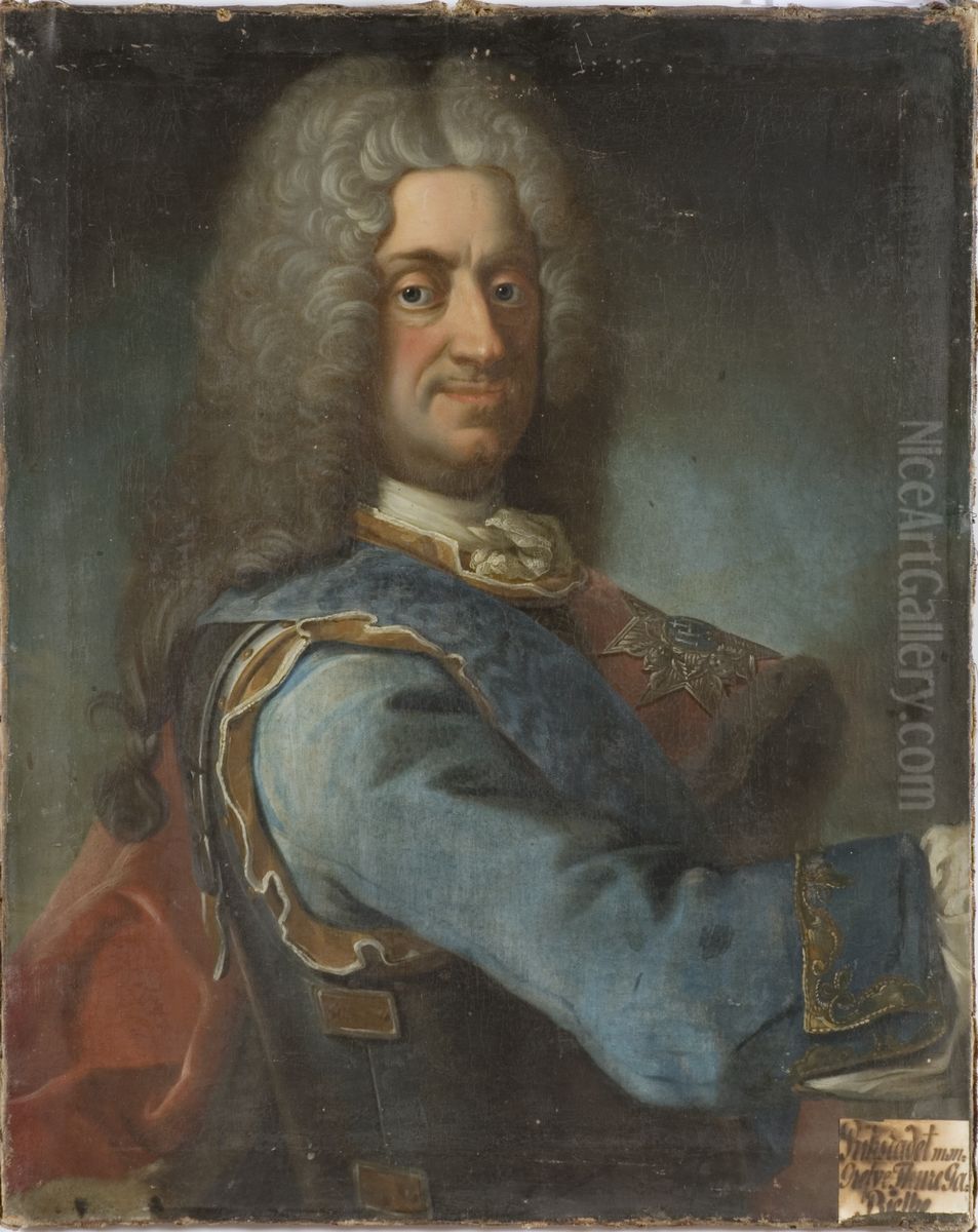 Ture Gabriel Bielke, 1684-1763, greve Oil Painting by Martin Van Meytens