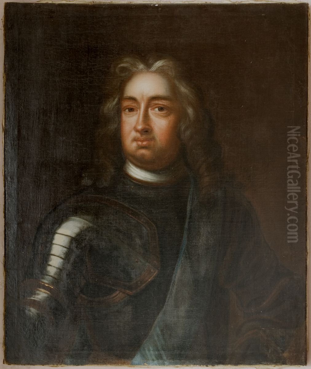 Karl, 1654-1730,  lantgreve av Hessen-Kassel Oil Painting by Georg Engelhard Schroder