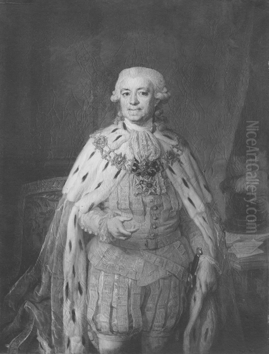Fredrik Sparre, 1731-1803 Oil Painting by Lorens Pasch the Younger