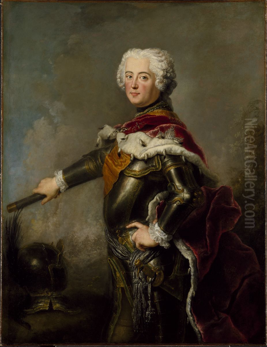 Portrait ofFrederick II of Prussia Oil Painting by Antoine Pesne