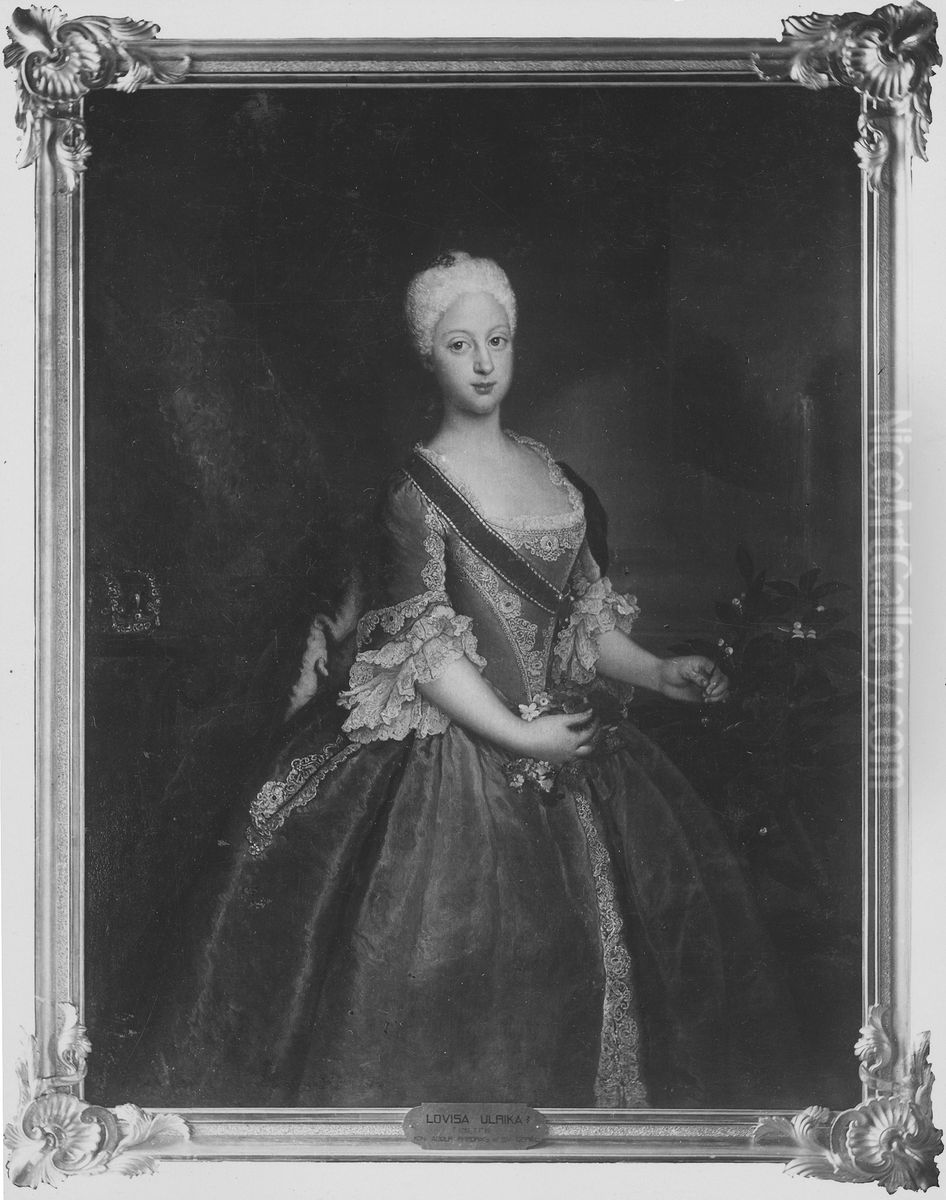 Amalia, prinsessa av Preussen Oil Painting by Antoine Pesne