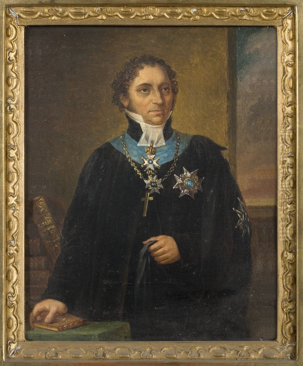 Johan Olof Wallin, 1779-1839 Oil Painting by Fredric Westin