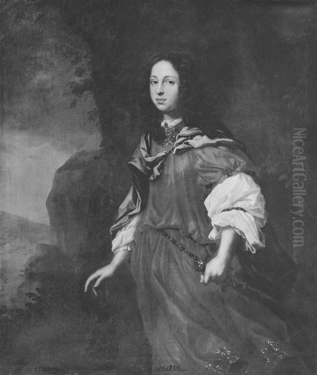 Johan Georg, 1638-1655, hertig av Holstein-Gottorp Oil Painting by David Klocker Ehrenstrahl