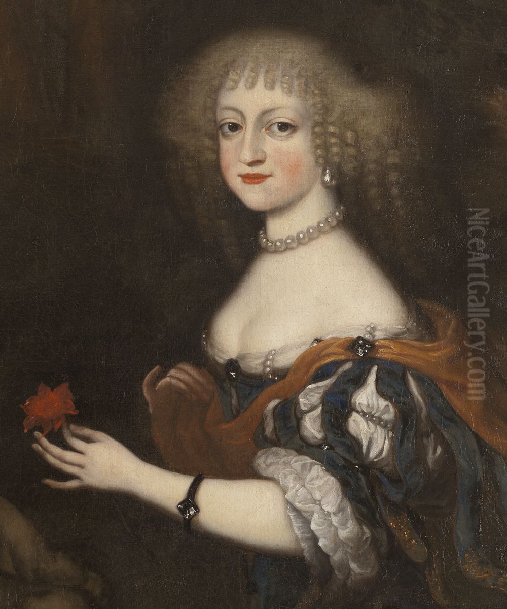 Fredrika Amalia, 1649-1704, prinsessa av Danmark, hertiginna av Holstein-Gottorp Oil Painting by Jurgen Ovens