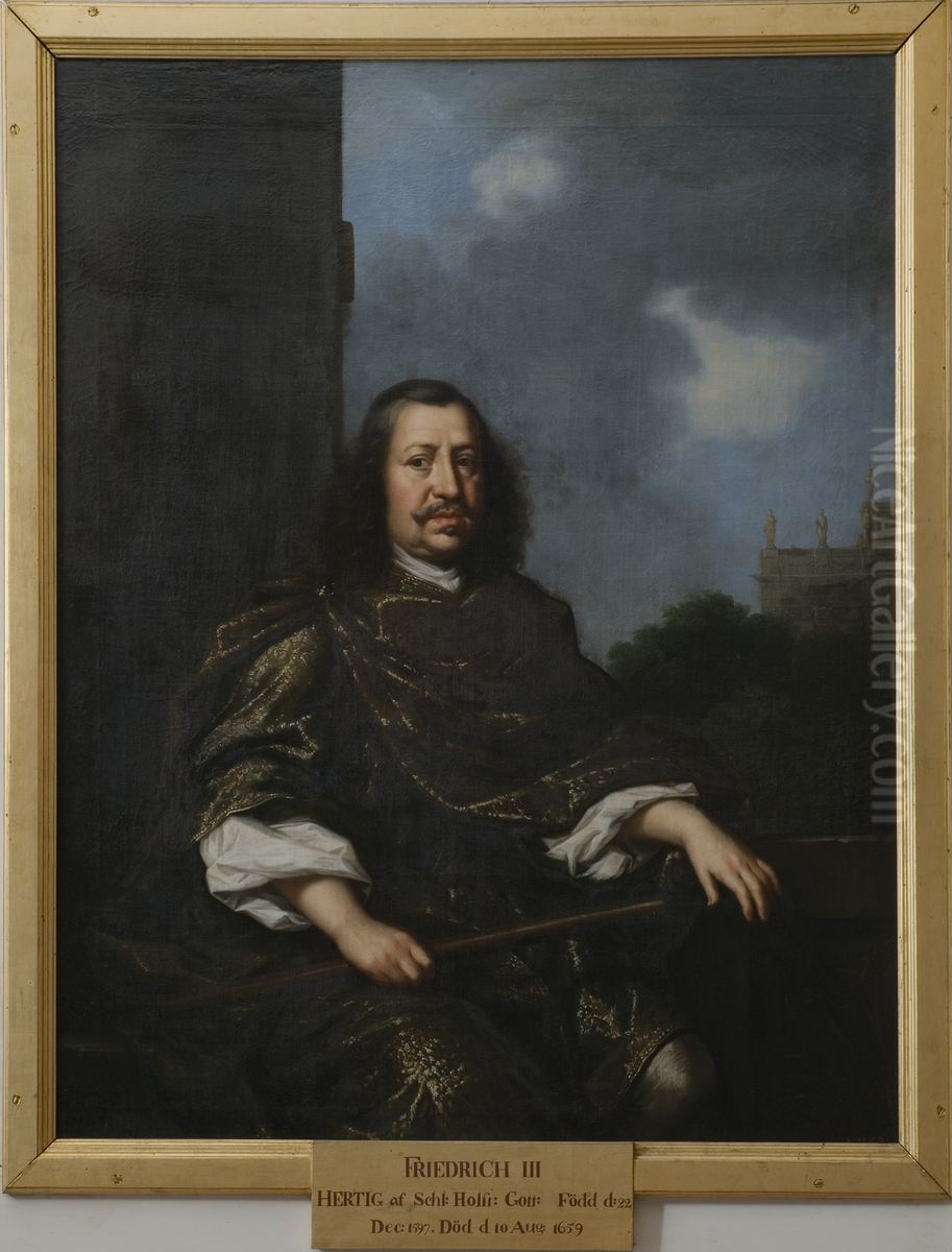 Fredrik III, 1597-1659, hertig av Holstein-Gottorp Oil Painting by David Klocker Ehrenstrahl