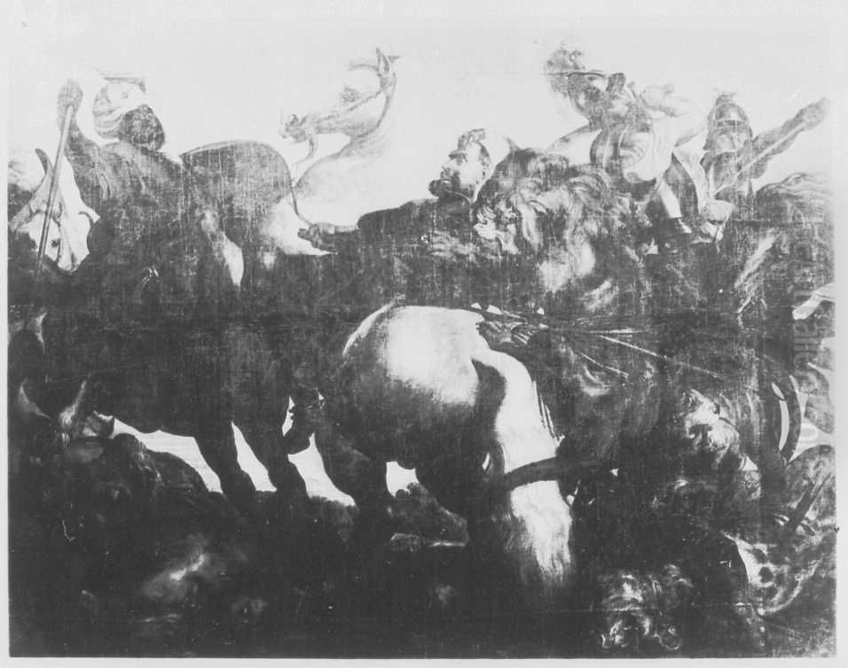Lowenjagd Oil Painting by (studio of) Rubens, Peter Paul