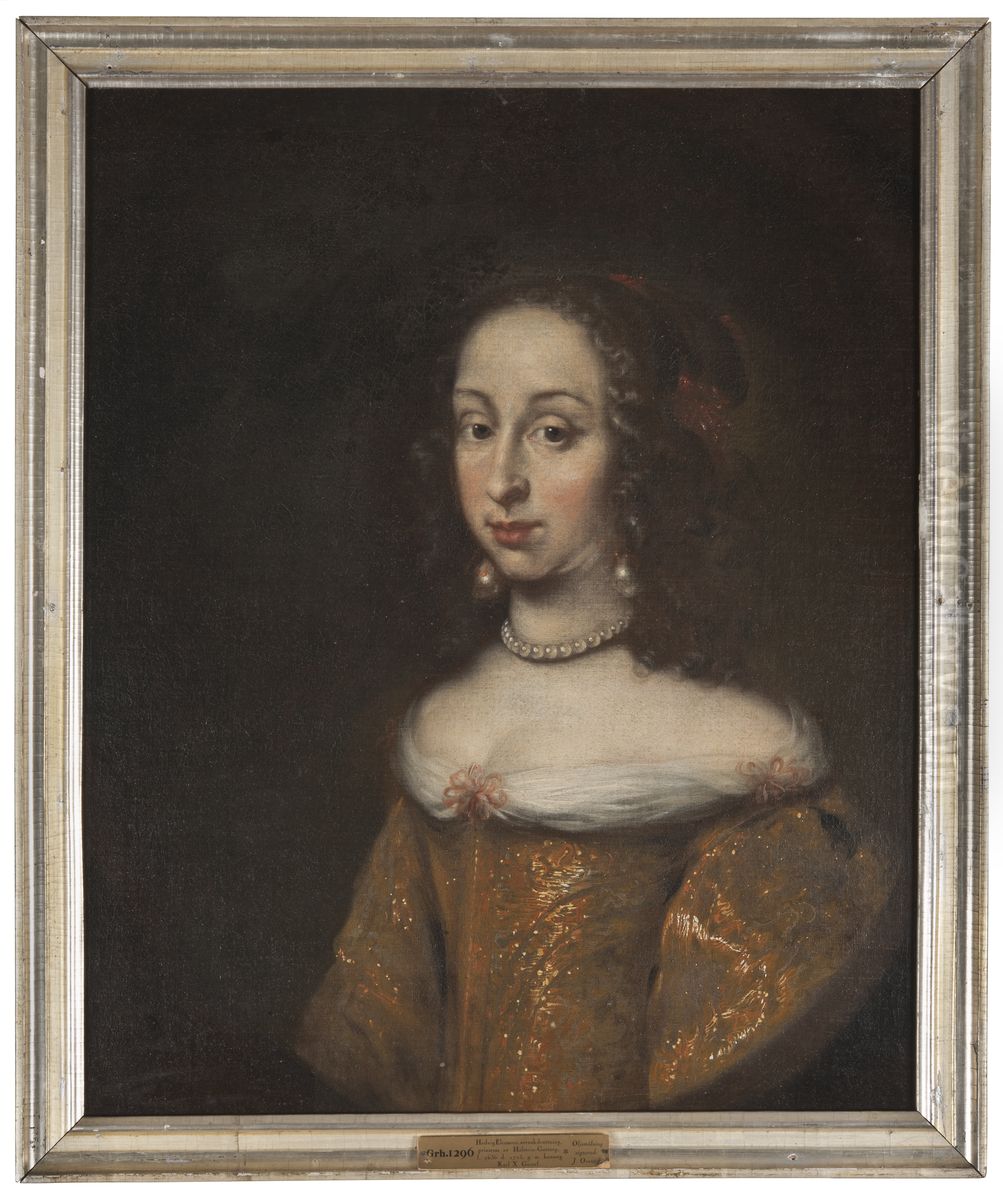 Hedvig Eleonora, 1636-1715, prinsessa av Holstein-Gottorp, drottning av Sverige Oil Painting by Jurgen Ovens