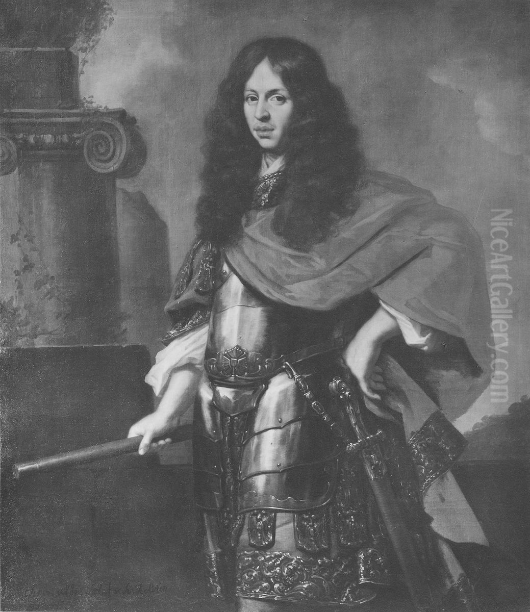Kristian Albrekt, 1641-1694, hertig av Holstein Gottorp Oil Painting by David Klocker Ehrenstrahl