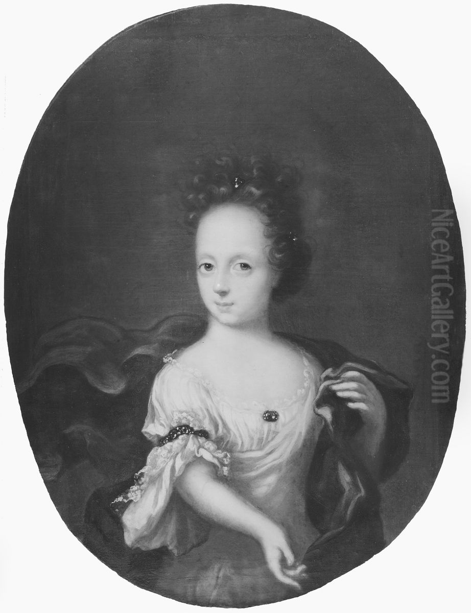 Ulrika Eleonora d.y., 1688-1741, drottning av Sverige Oil Painting by David Klocker Ehrenstrahl