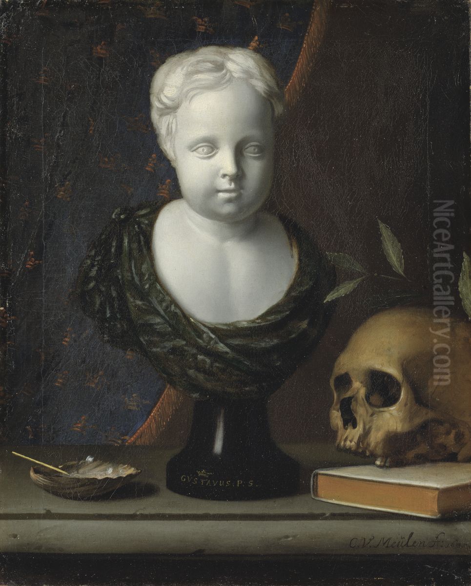 Gustav, 1683-1685, prins av Sverige Oil Painting by Nicolaes Millich