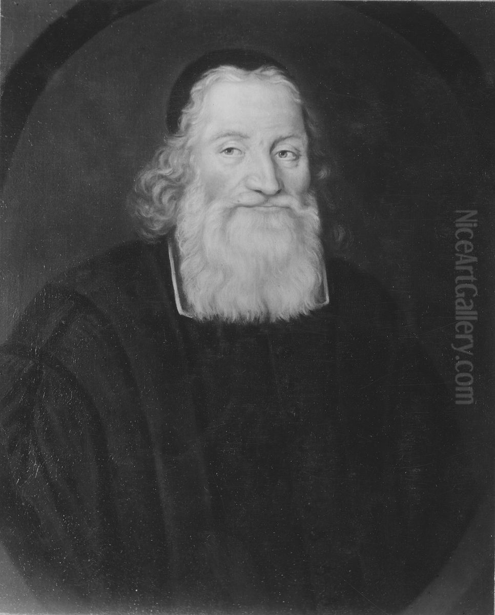 Johannes d.a. Gezelius, 1615-90, professor, biskop i Abo. Oil Painting by David Klocker Ehrenstrahl