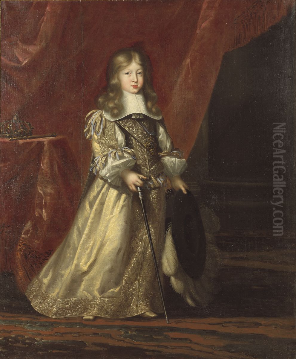 Karl XI, 1655-1697, kung av Sverige Oil Painting by David Klocker Ehrenstrahl