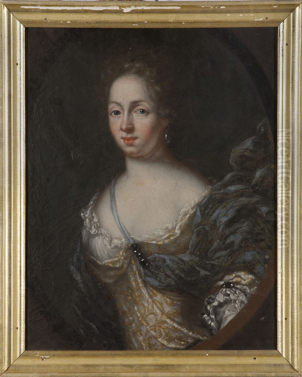 Okand kvinna Oil Painting by David Klocker Ehrenstrahl