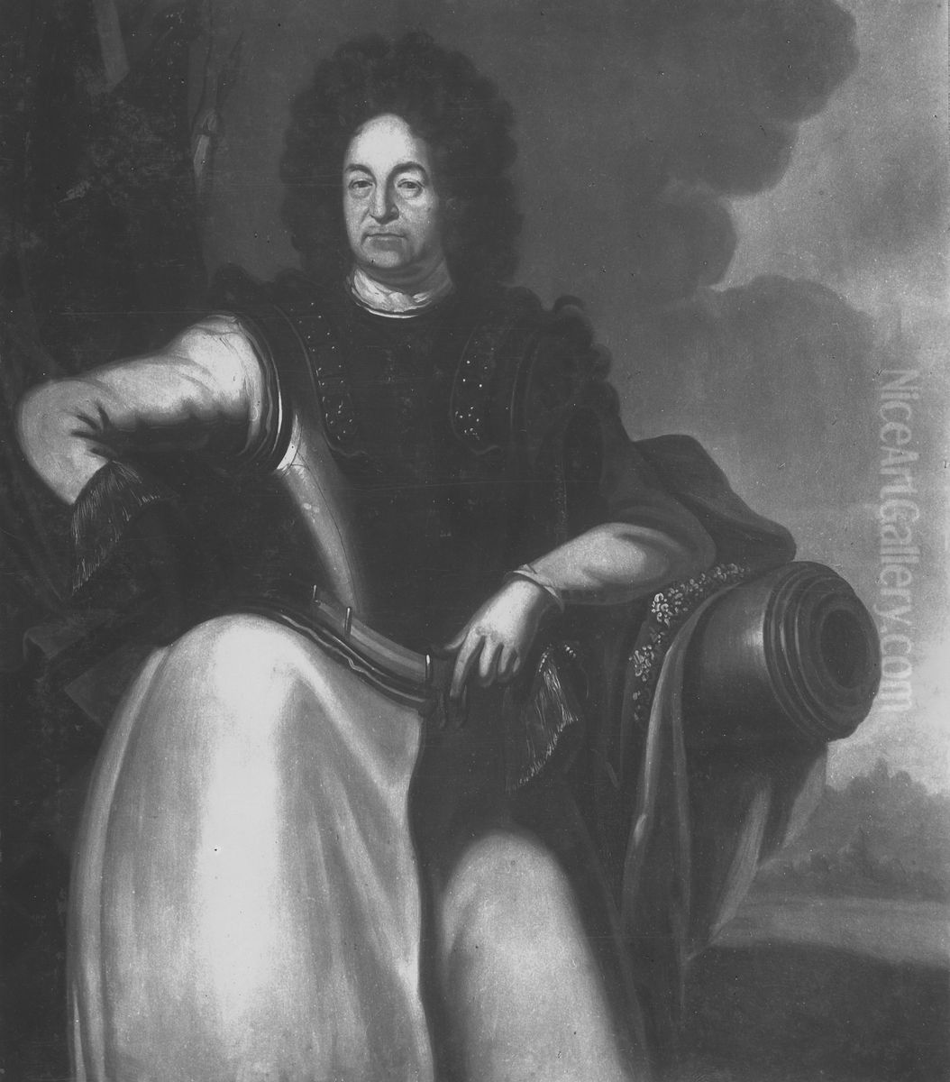 Reinhold Rehbinder, ca 1643-1709 Oil Painting by David Klocker Ehrenstrahl