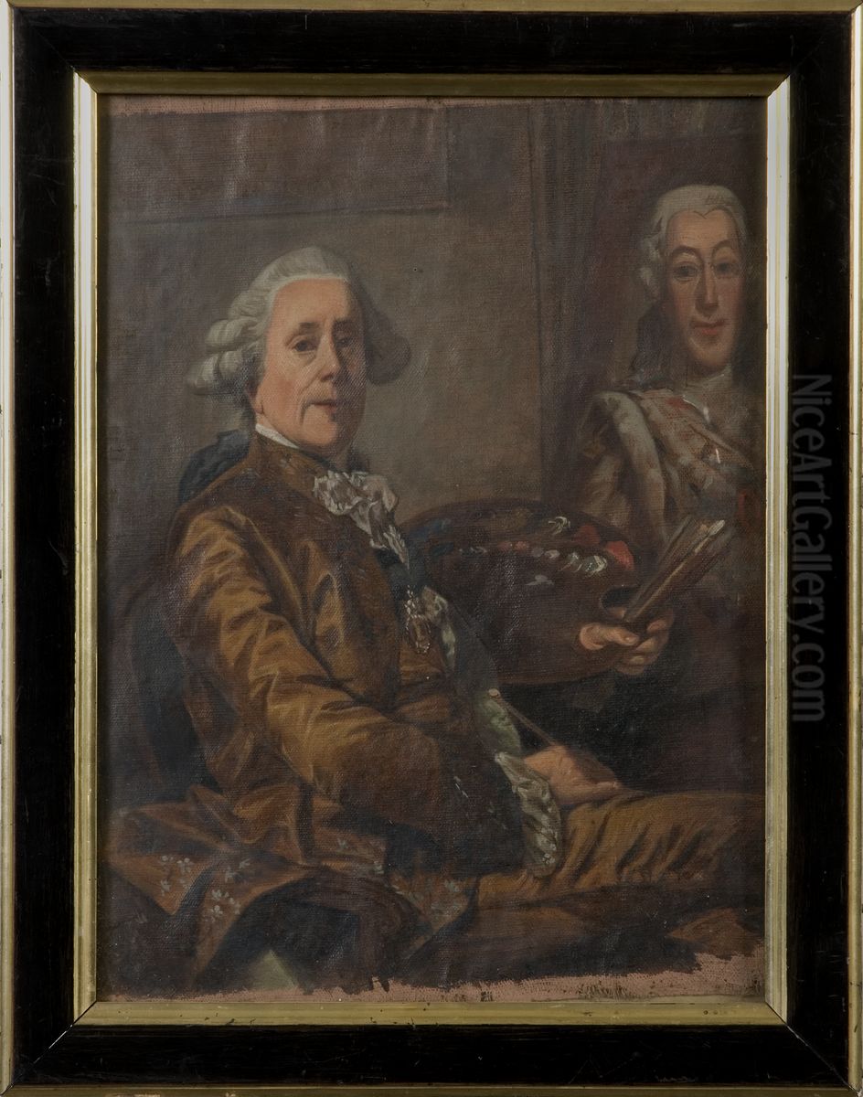 Alexander Roslin, 1718-1793 Oil Painting by Alexander Roslin
