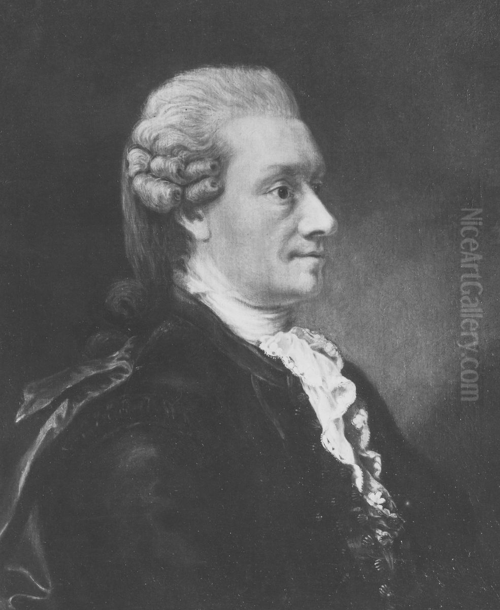 Lukas von Breda d.y., 1726-1799 Oil Painting by Carl Frederik von Breda