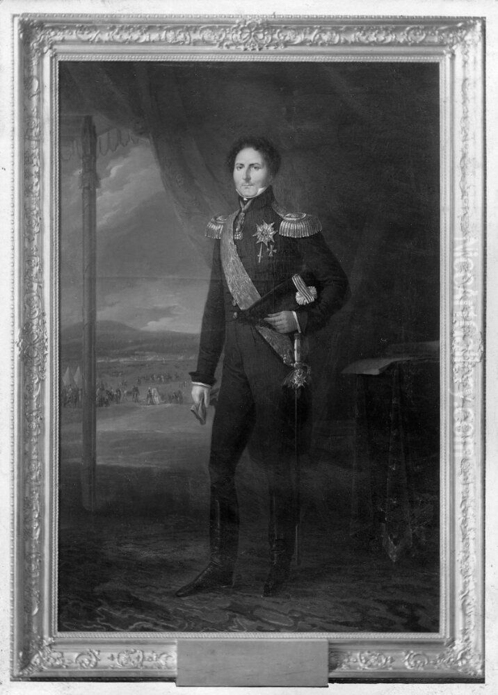 Karl XIV Johan (1763-1844), kung av Sverige och Norge, gift med Desiree Clary Oil Painting by Fredric Westin