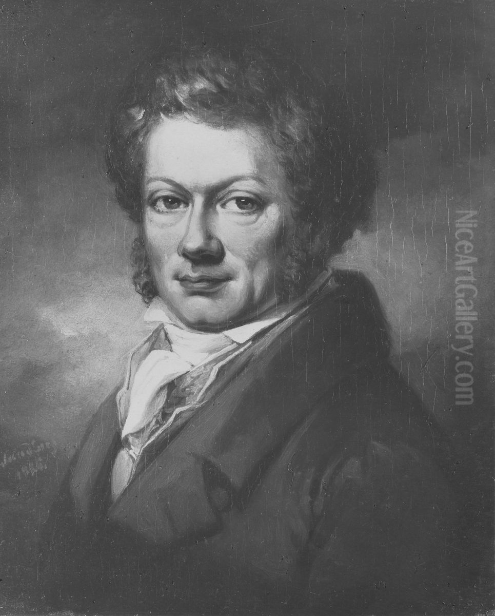 Karl Fredrik von Breda, 1759-1818 Oil Painting by Johan Gustaf Sandberg