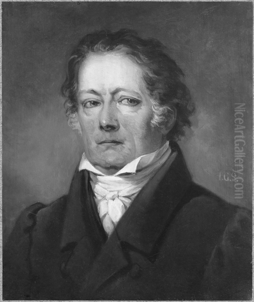 Fredrik Bogislaus von Schwerin, 1764-1834 Oil Painting by Johan Gustaf Sandberg
