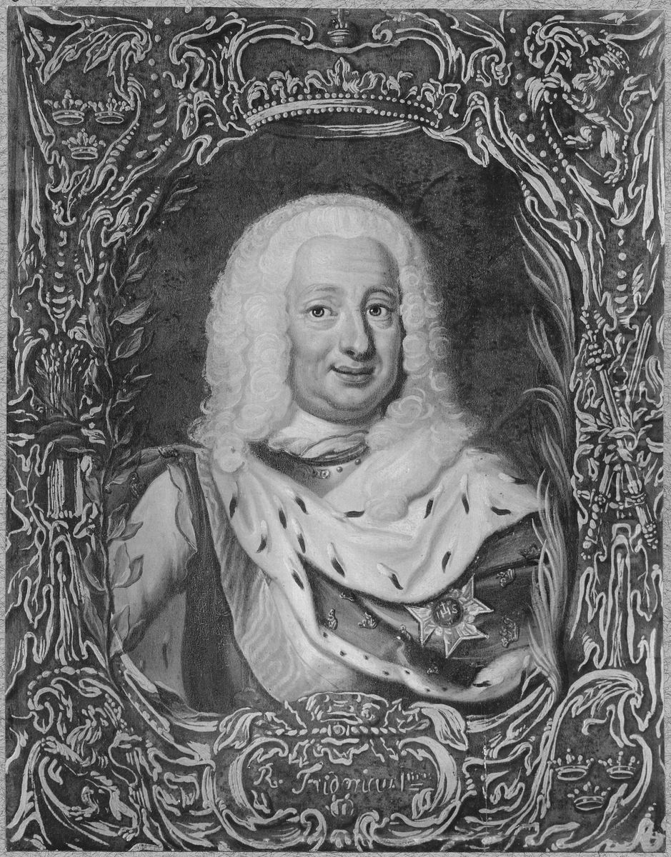 Fredrik I, 1676-1751, lantgreve av Hessen-Kassel, kung av Sverige Oil Painting by Ulrika Pasch