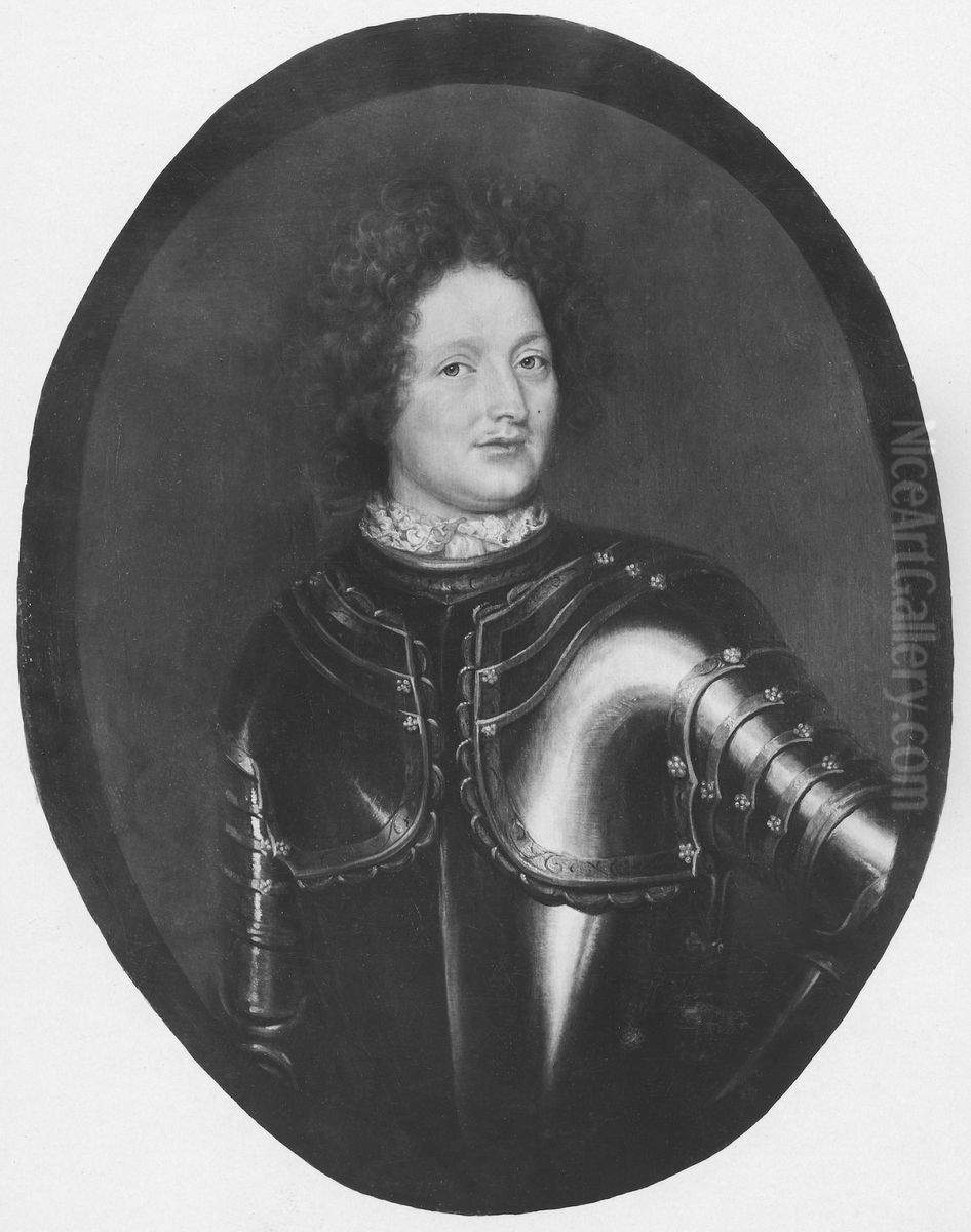 Adam Claes Wachtmeister (1642-1675), Baron and Colonel Oil Painting by Martin Mytens