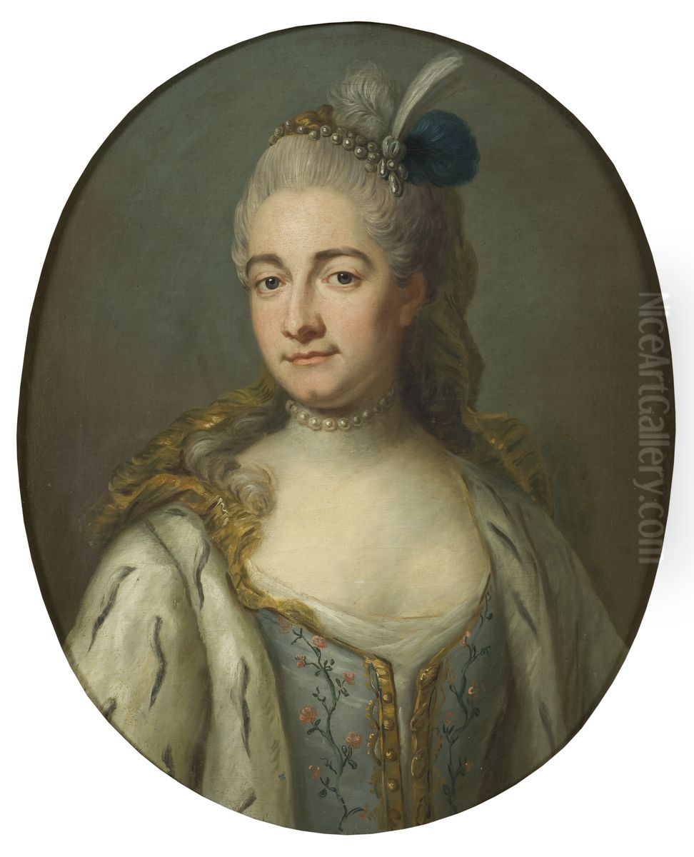 Hedvig Katarina de la Gardie, 1732-1800 Oil Painting by Jakob Bjorck