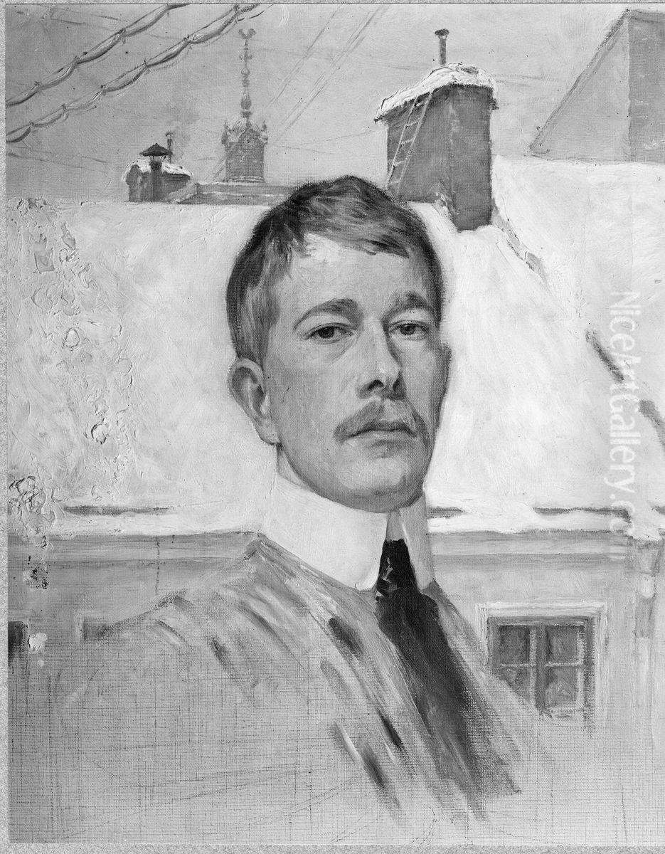Oskar Andersson, 1877-1906 Oil Painting by Oskar Andersson