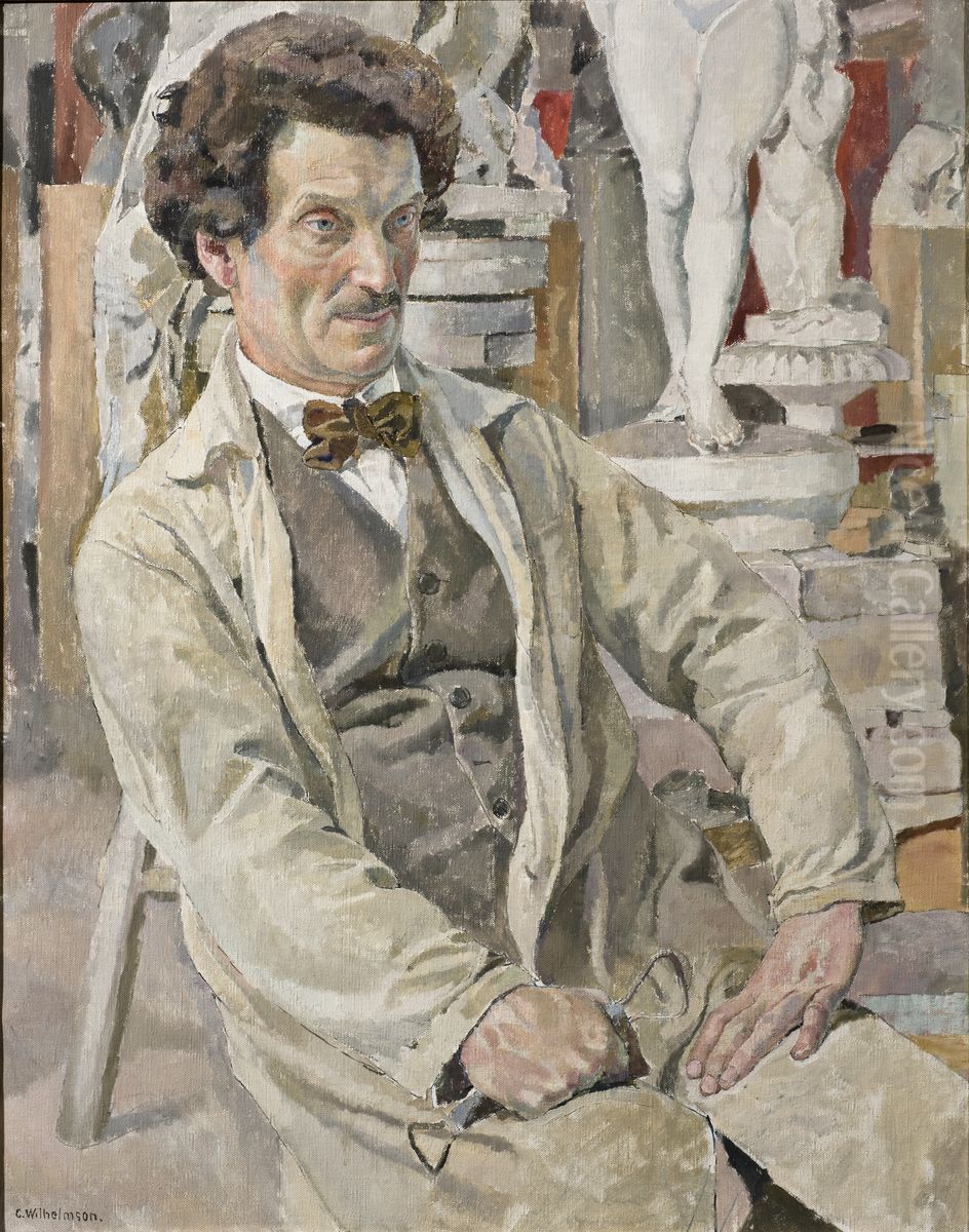 Carl Eldh, 1873-1954, artist Oil Painting by Carl Wilhelm Wilhelmson