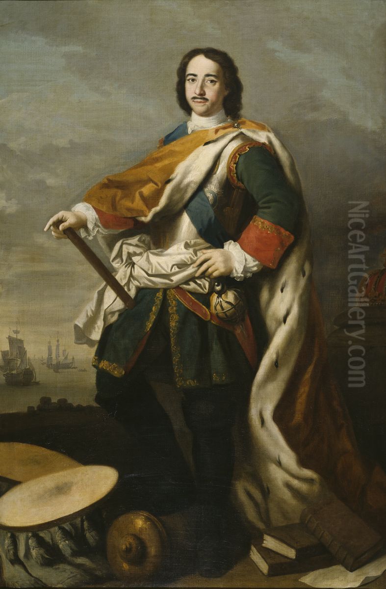Peter I, 1672-1725, kejsare av Ryssland Oil Painting by Jacopo Amigoni