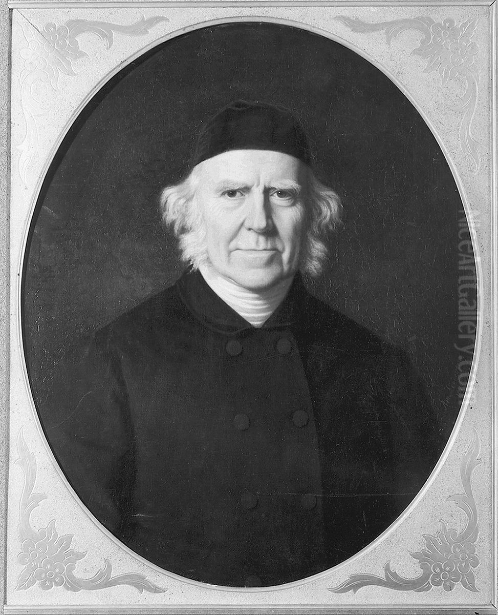 Anders Fryxell, 1795-1881 Oil Painting by Amalia Lindegren