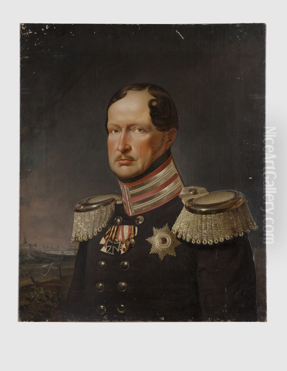 Fredrik Vilhelm III, 1770-1840, kung av Preussen Oil Painting by Franz Kruger