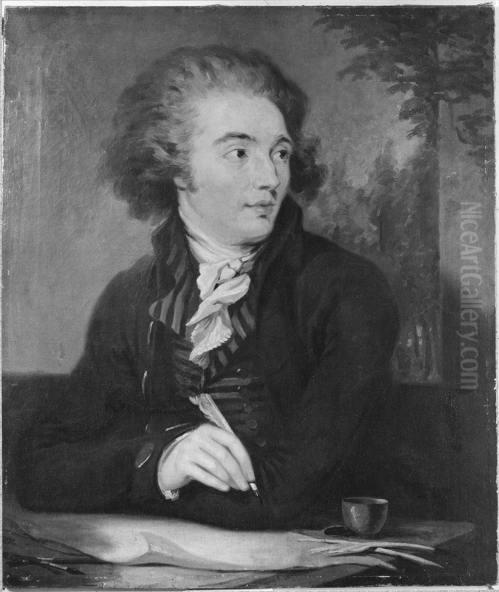 Bengt Lidner (?), 1757-1793 Oil Painting by Carl Frederik von Breda