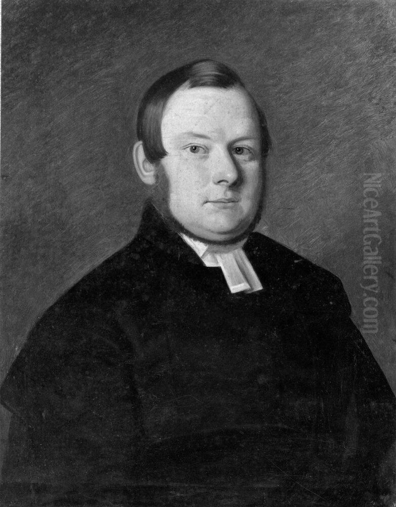 Axel Emanuel Holmberg, 1817-1861 Oil Painting by Alexis Wetterbergh